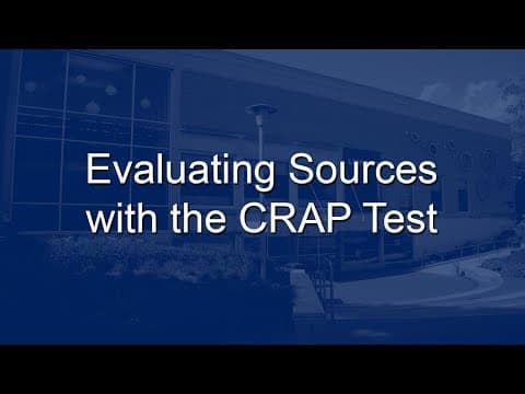 Valutare le Fonti con il Test CRAP