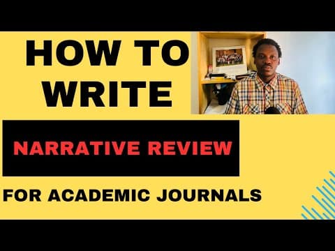 Come Scrivere una Revisione Narrativa della Letteratura per Riviste Accademiche