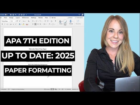 Wie man sein Papier im APA-Stil im Jahr 2025 formatiert