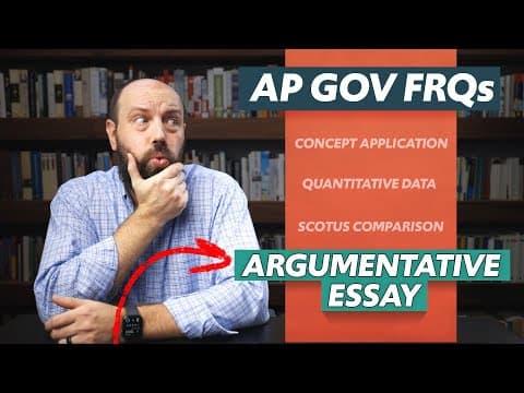Come scrivere il SAGGIO ARGOMENTATIVO FRQ per AP Gov