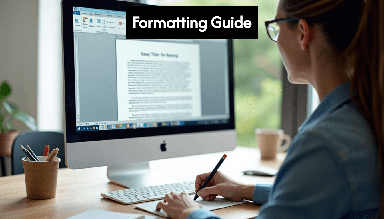 Computerbildschirm mit angezeigter MLA-formatierten Titelseite