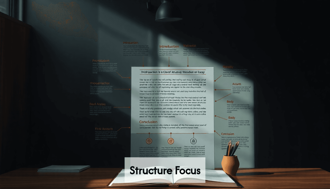 Ilustración de los componentes de la estructura del ensayo