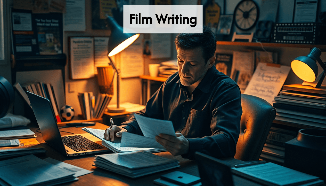 Oseba piše scenarij