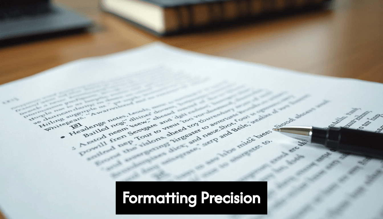 Natančno oblikovan akademski esej