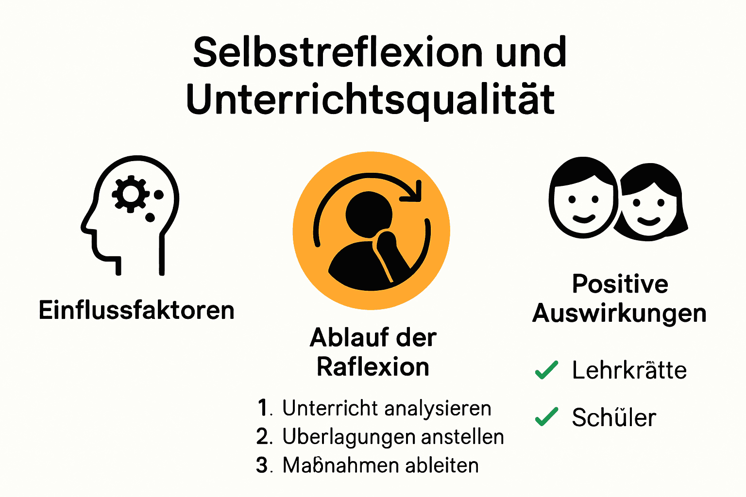 수업에서의 자기 성찰이 교육의 질과 학습 성과에 미치는 영향에 대한 인포그래픽