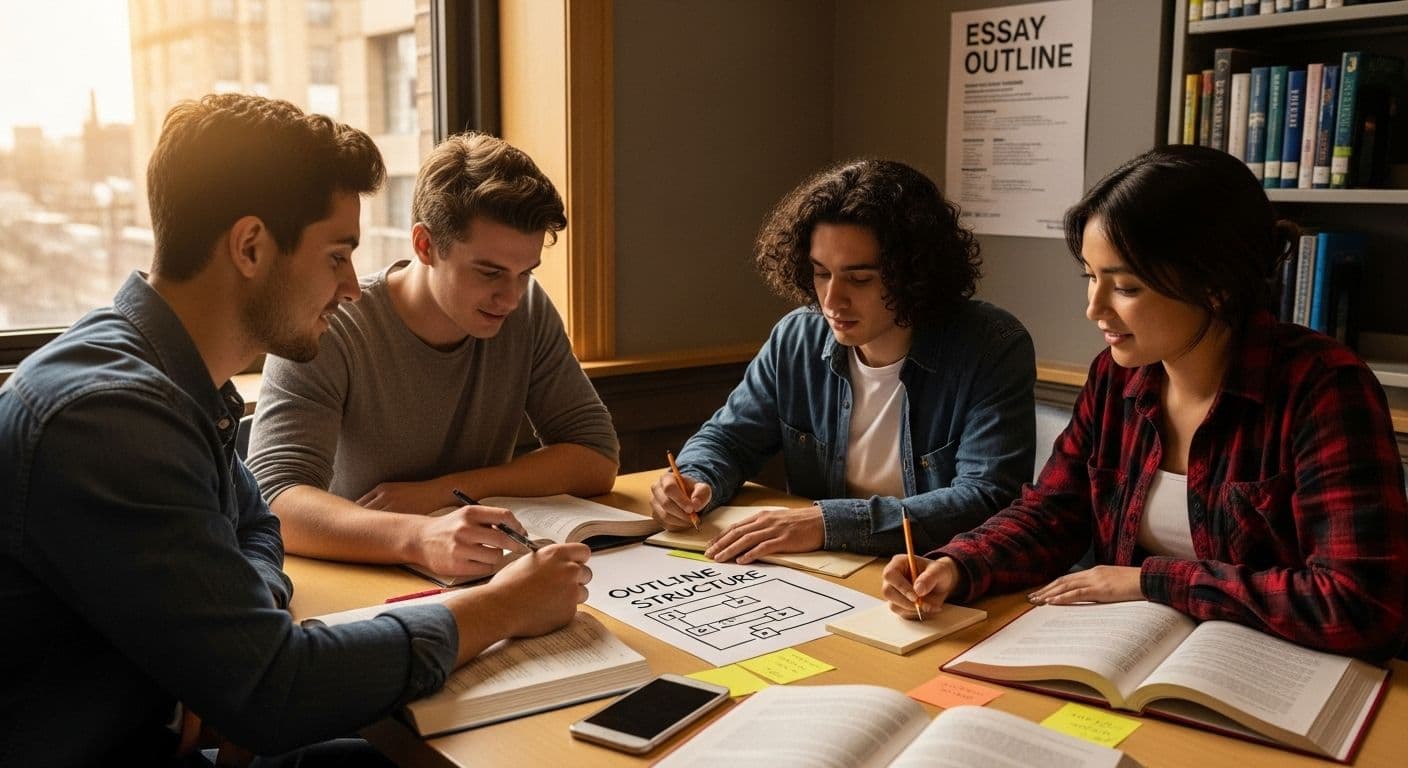 struttura della scaletta del saggio