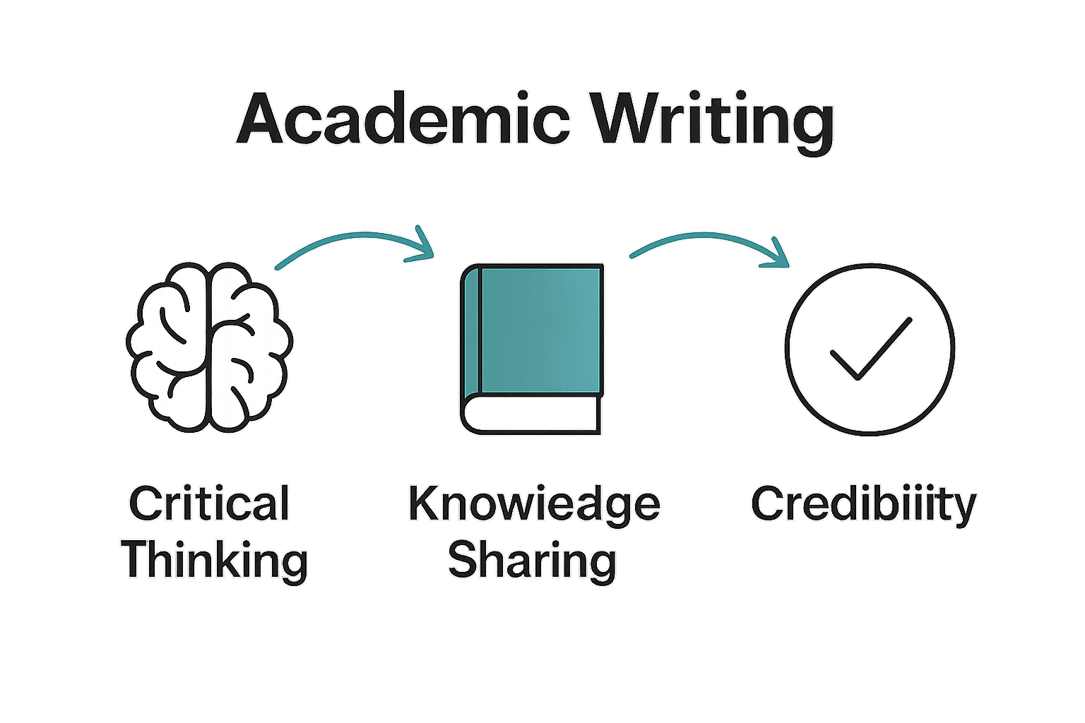 Infographic of academic writing key benefits