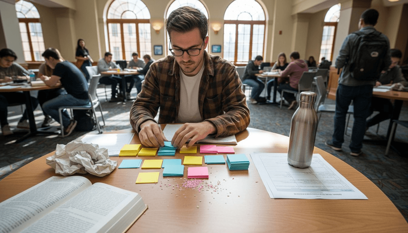 Organizzare il contorno del documento accademico con le carte