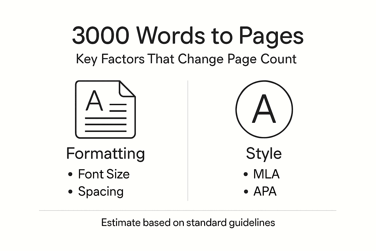Infographic on 3000 word essay page factors