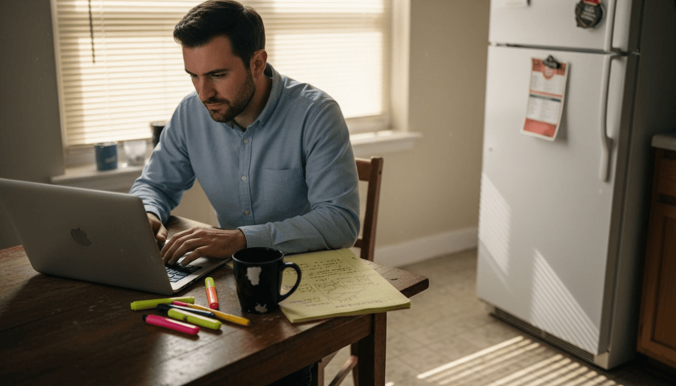 Student using AI tool for dissertation work