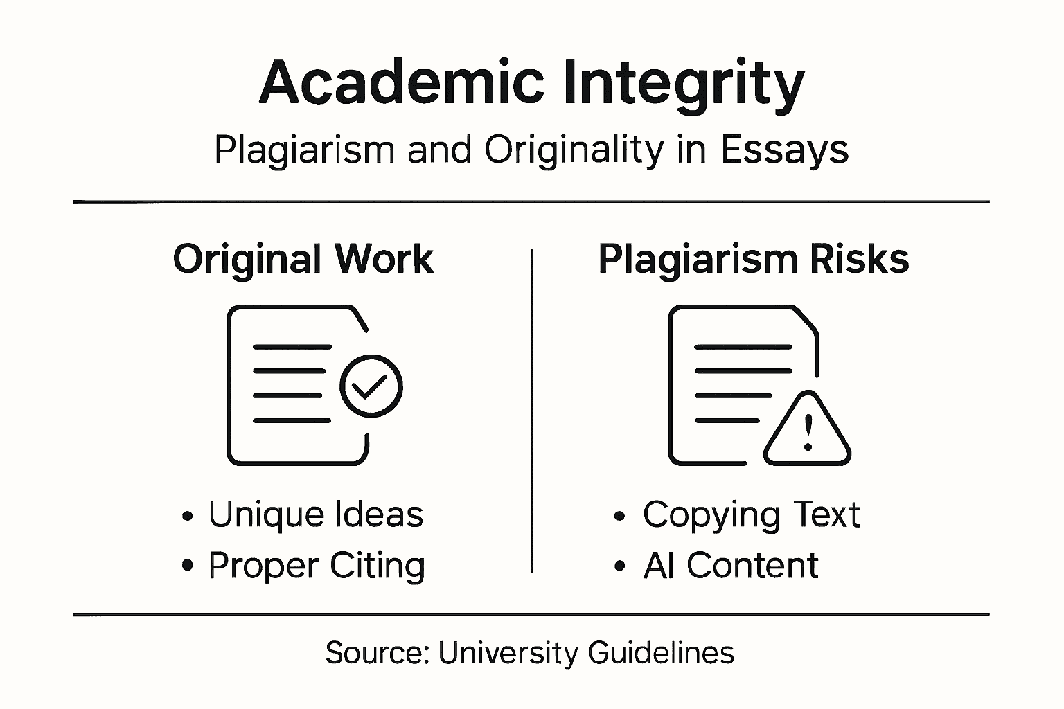 Infographic over academische integriteit in essays