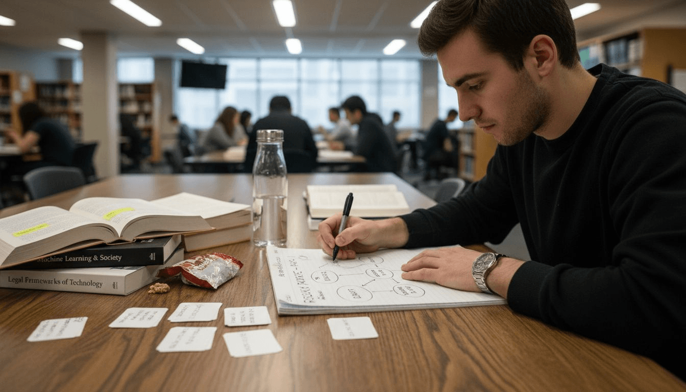 Étudiant cartographiant un essai de cause et effet