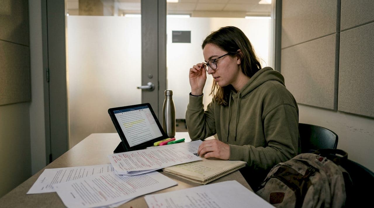 Student überarbeitet Essay mit KI-Feedback