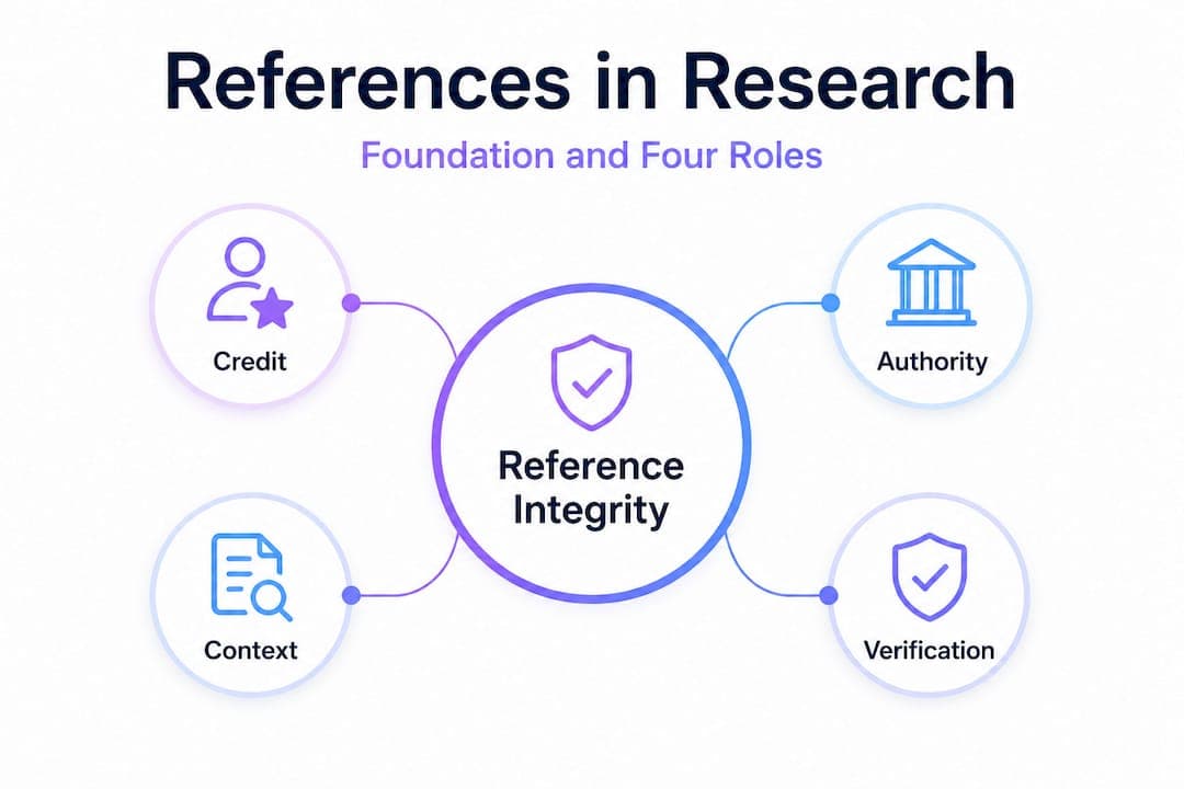 Infografía jerárquica que muestra cuatro roles de referencia