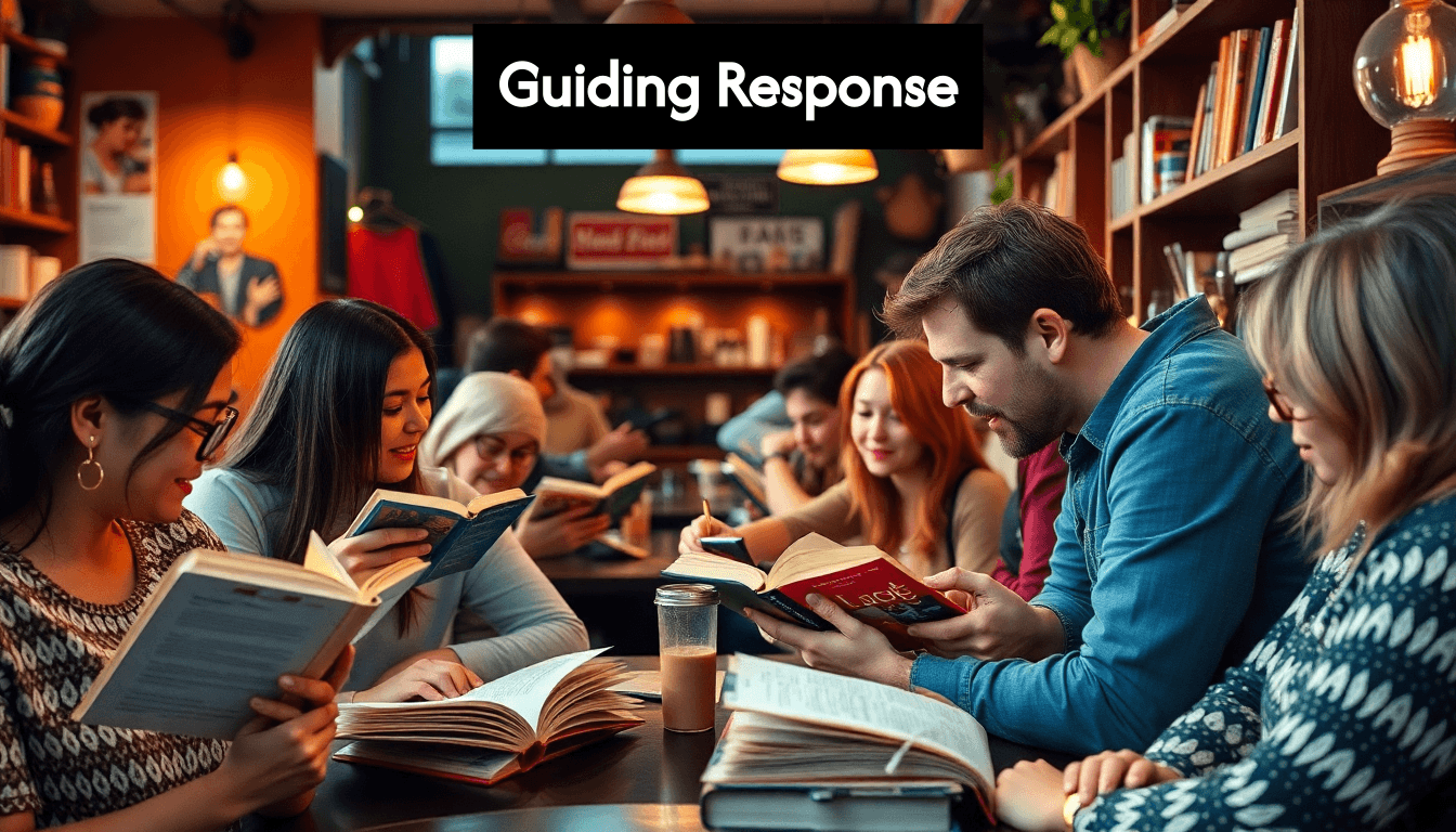 Persone impegnate nella lettura