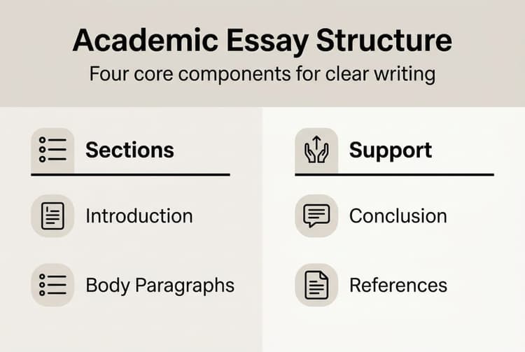 Essential components of academic essays: a 2026 guide